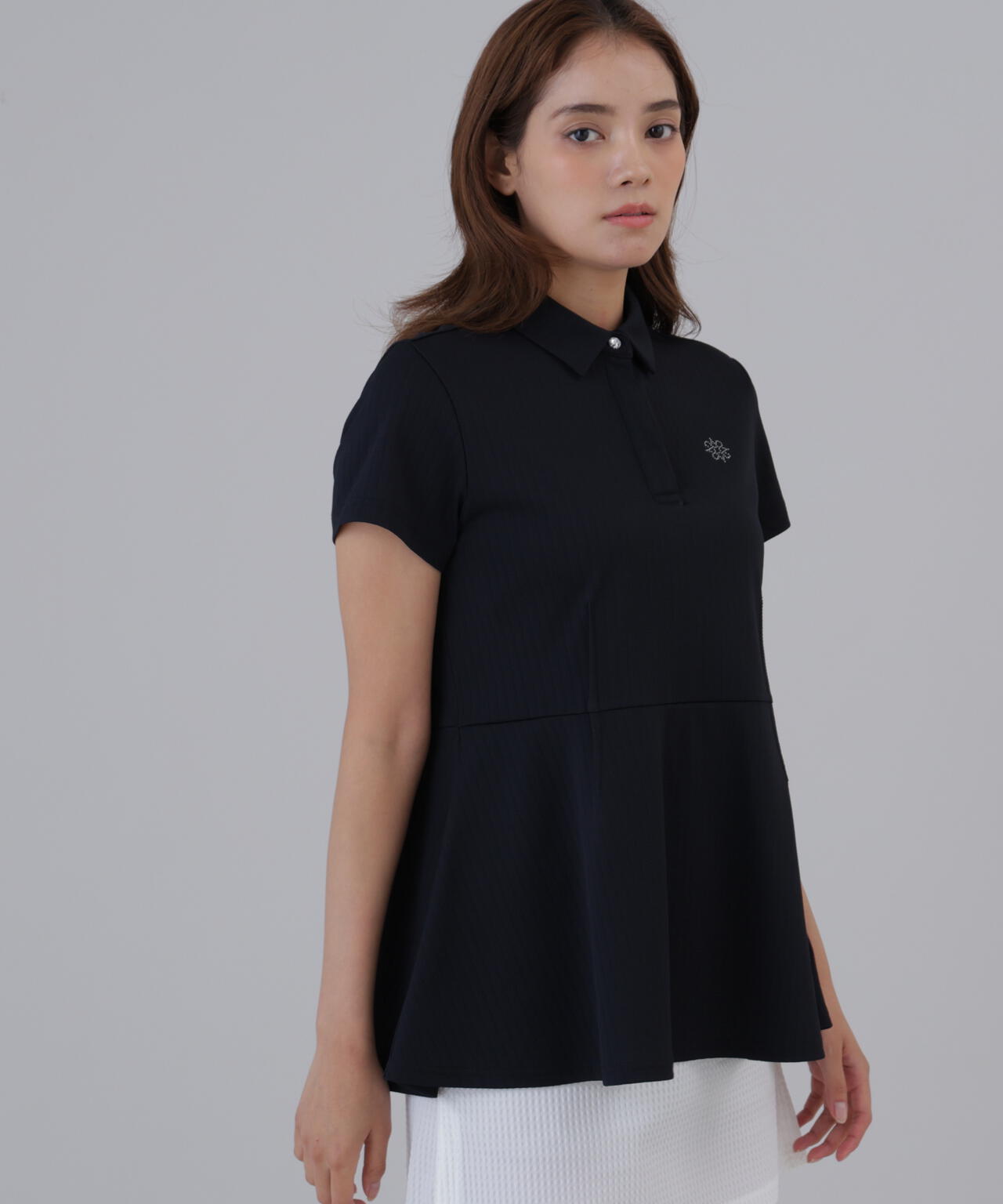 サッカー調ジャガード半袖シャツ (WOMENS) | St ANDREWS（セント