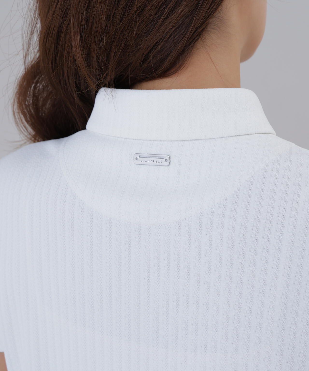 サッカー調ジャガード半袖シャツ (WOMENS) | St ANDREWS（セント
