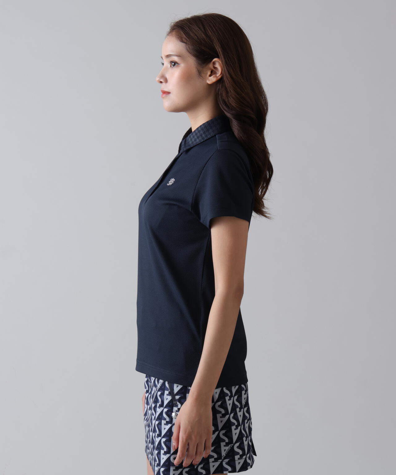 吸水速乾】【UVカット】ポップコーンストレッチ半袖ポロシャツ (WOMENS