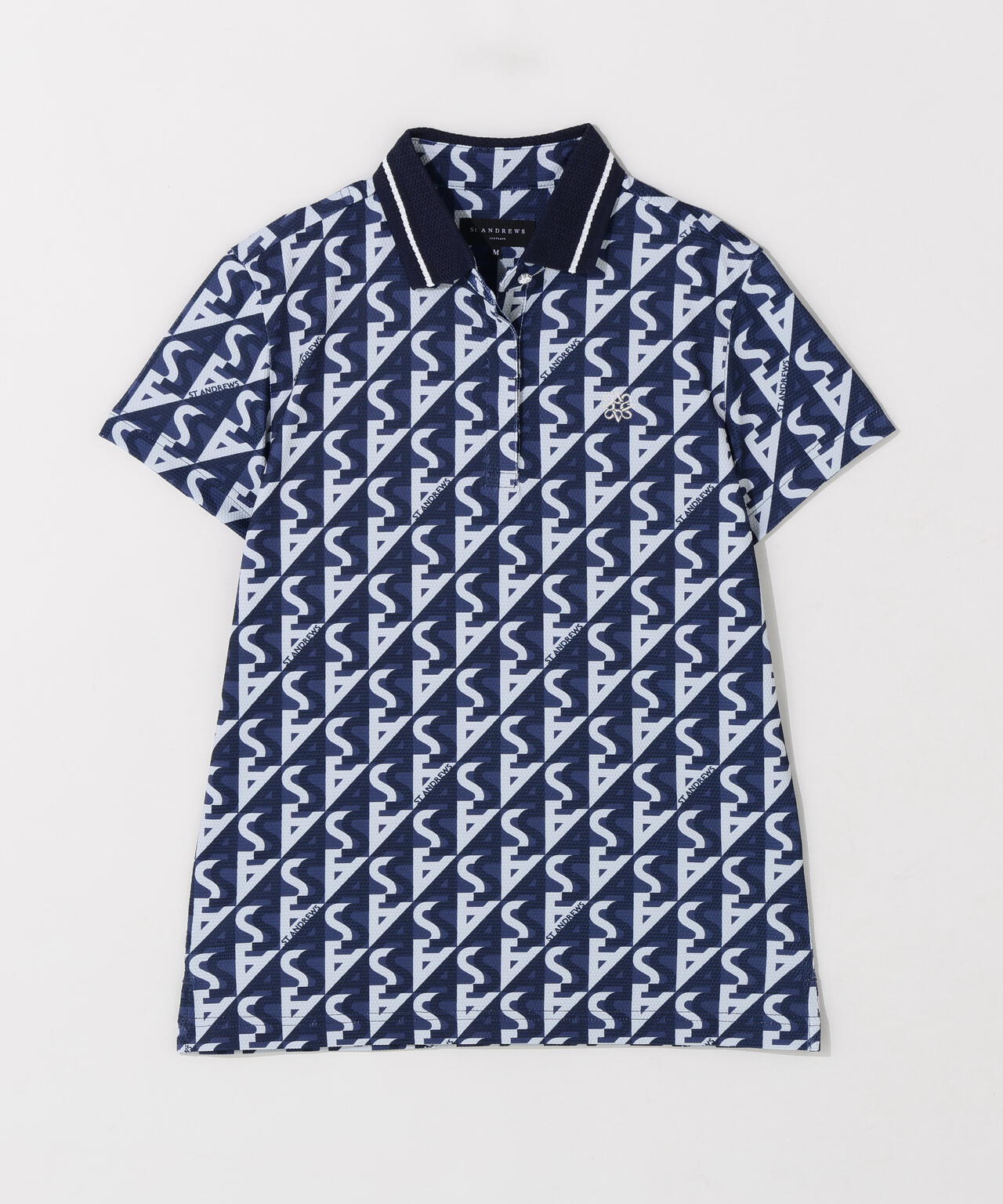 吸水速乾】【UVカット】SAラインプリント半袖シャツ (WOMENS) | St