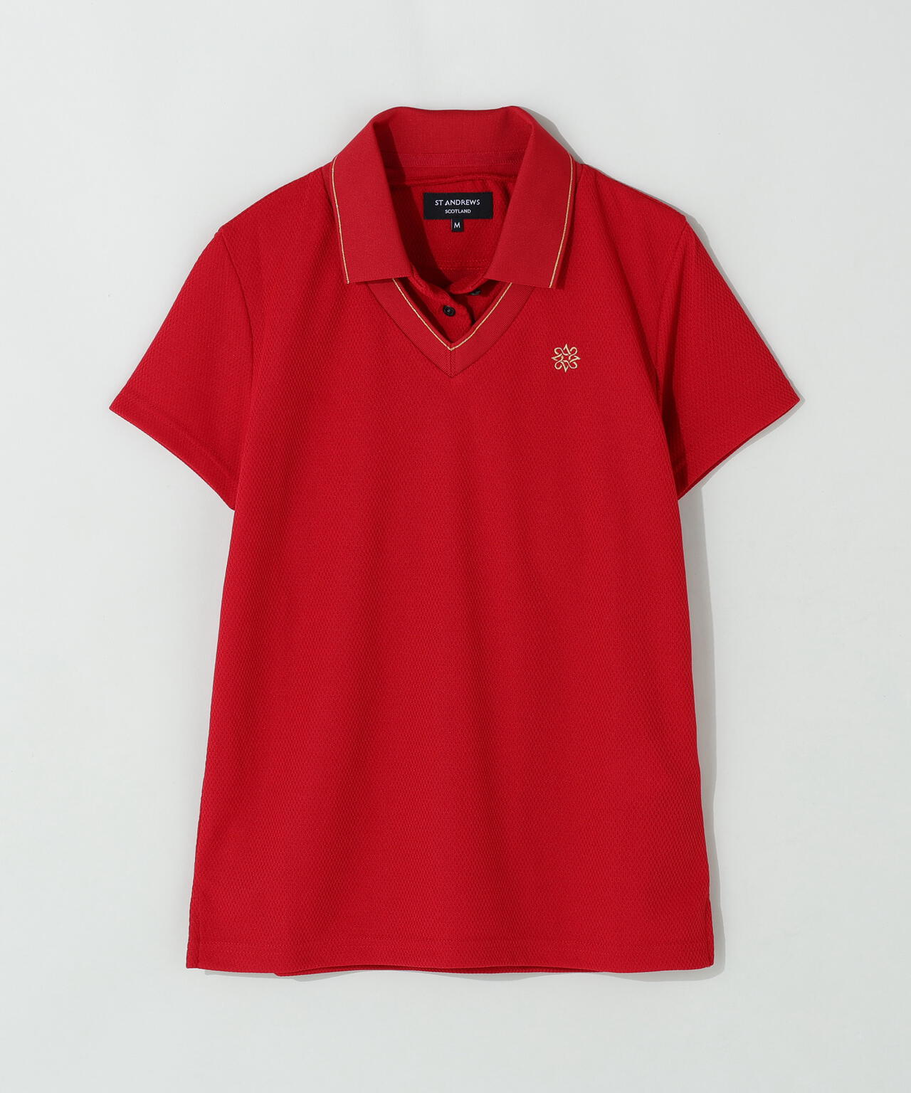 吸水速乾] ハニカム鹿の子半袖ポロシャツ (WOMENS) | St ANDREWS