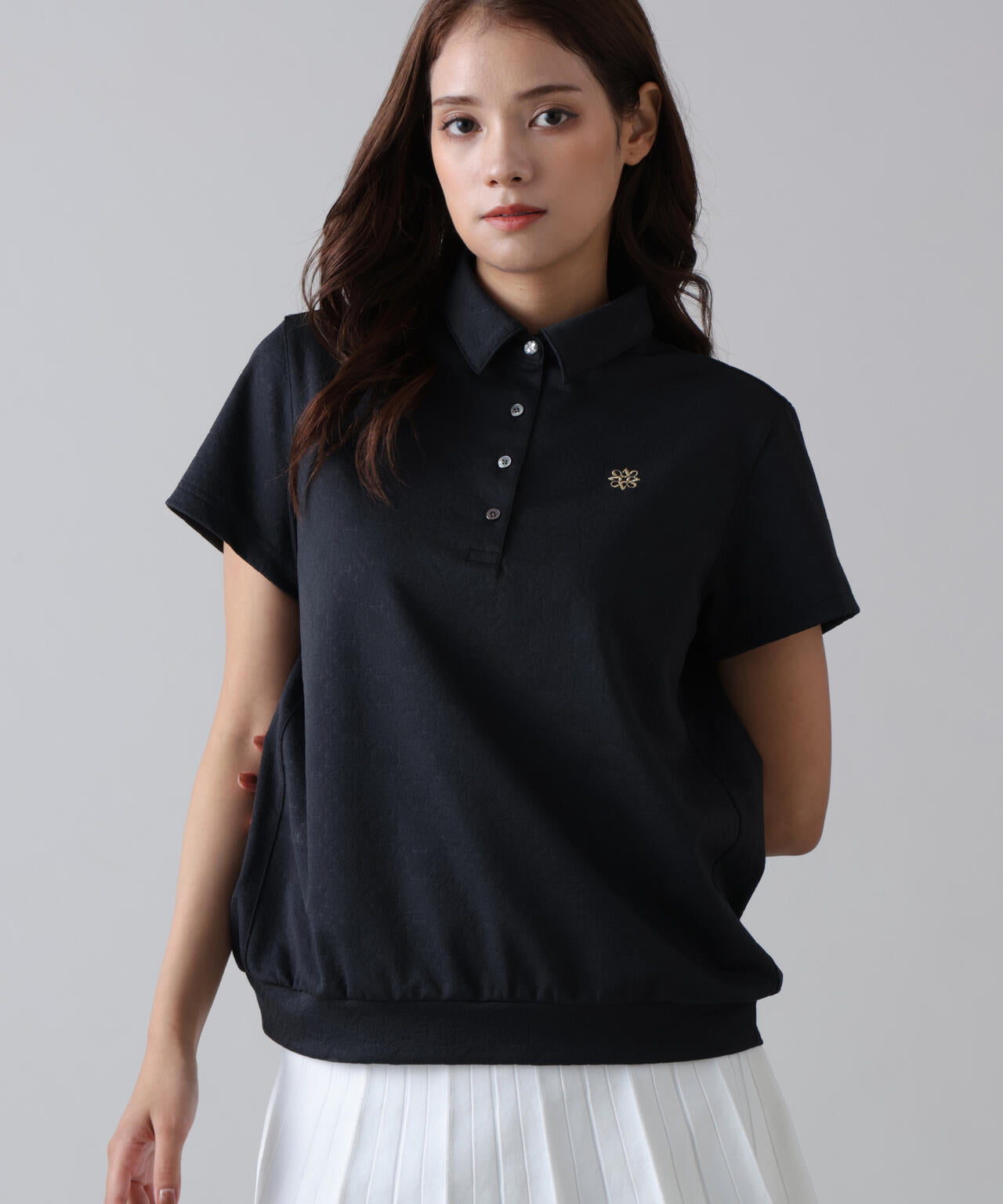 ケルトアラベスクジャガード半袖シャツ (WOMENS) | St ANDREWS（セント