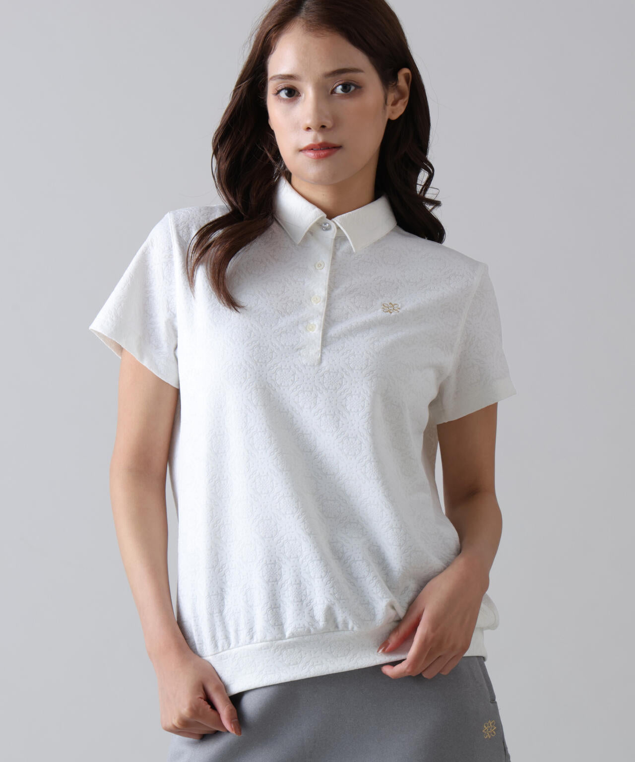 ケルトアラベスクジャガード半袖シャツ (WOMENS) | ST ANDREWS（セント