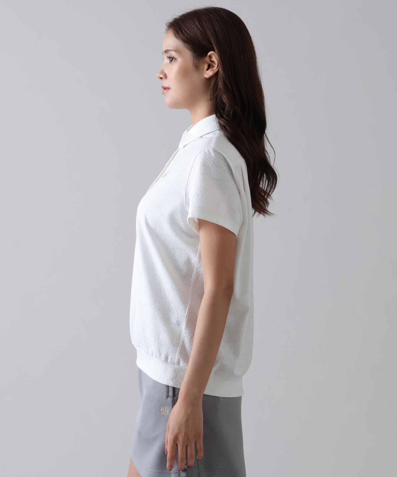 ケルトアラベスクジャガード半袖シャツ (WOMENS) | St ANDREWS（セント