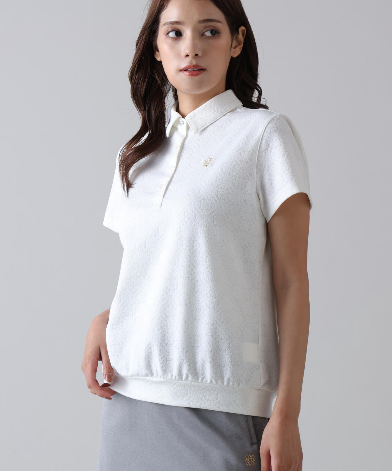ケルトアラベスクジャガード半袖シャツ (WOMENS) | St ANDREWS（セント