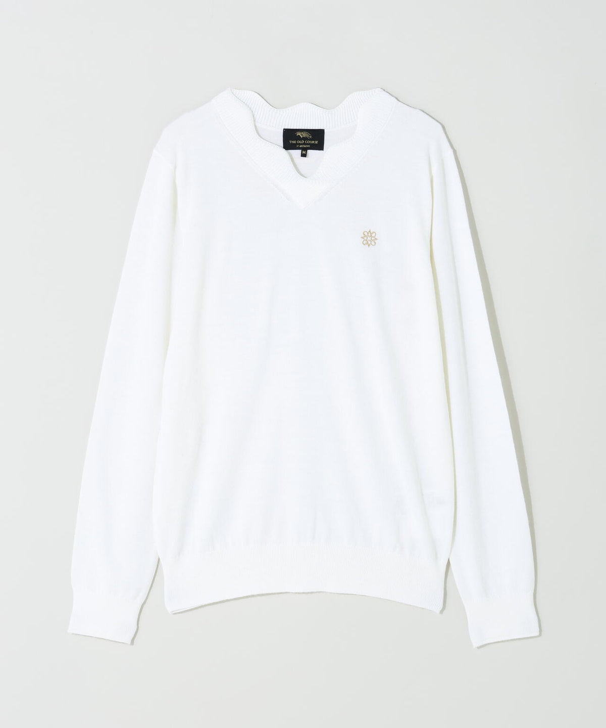 12G天竺Vネックニットプルオーバー (WOMENS)
