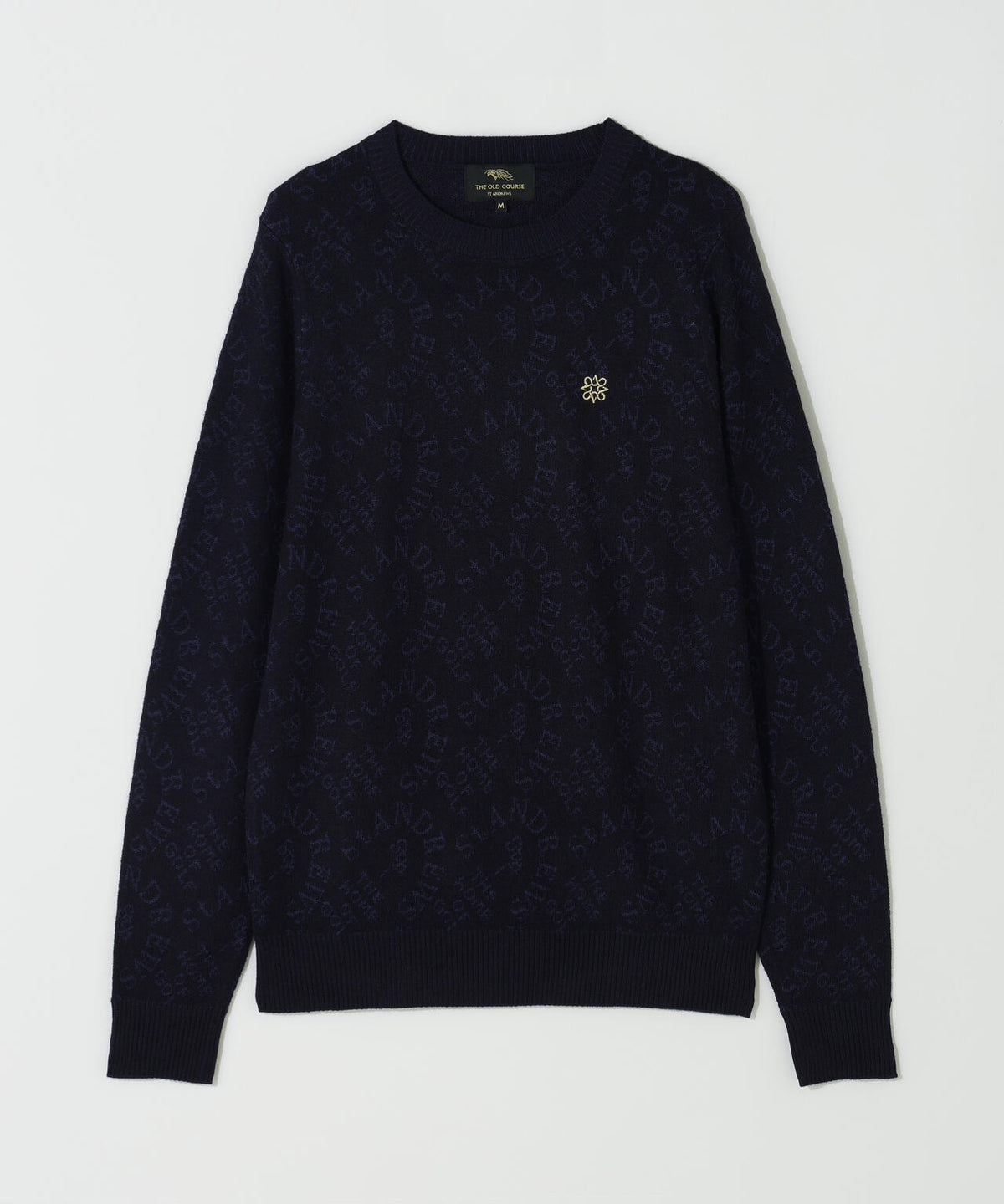 14Gアーチロゴジャガードクルーネックニットプルオーバー (WOMENS)