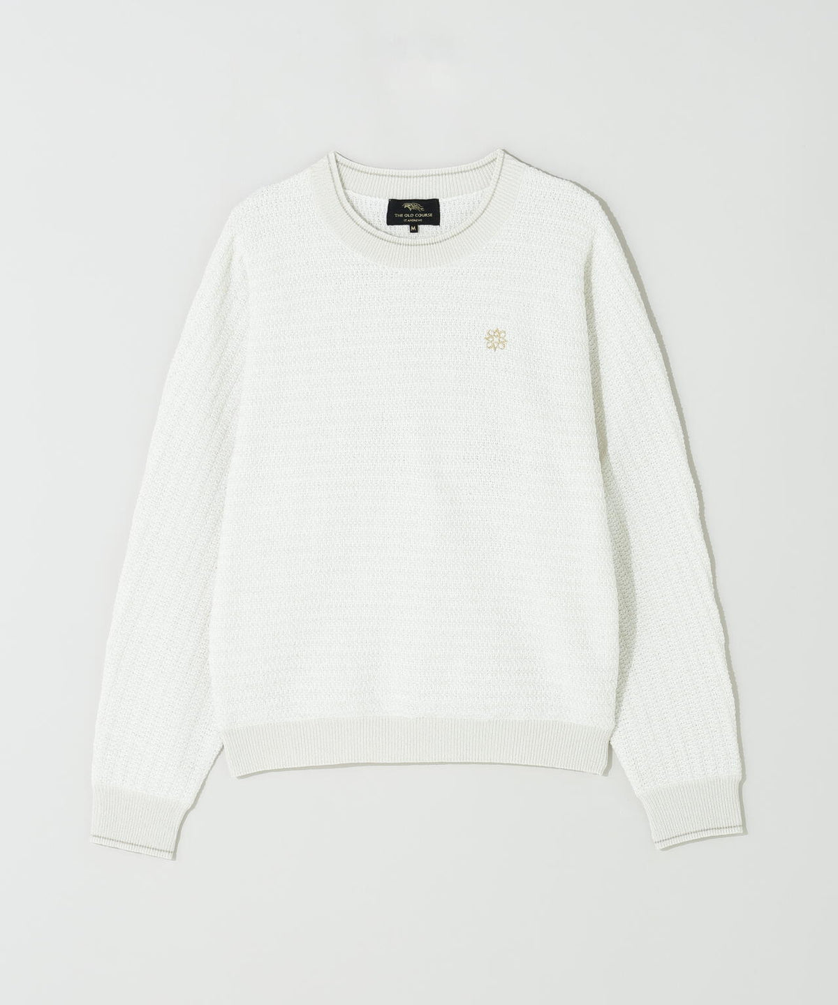 9Gテープヤーンツイードクルーネックニットプルオーバー (WOMENS)