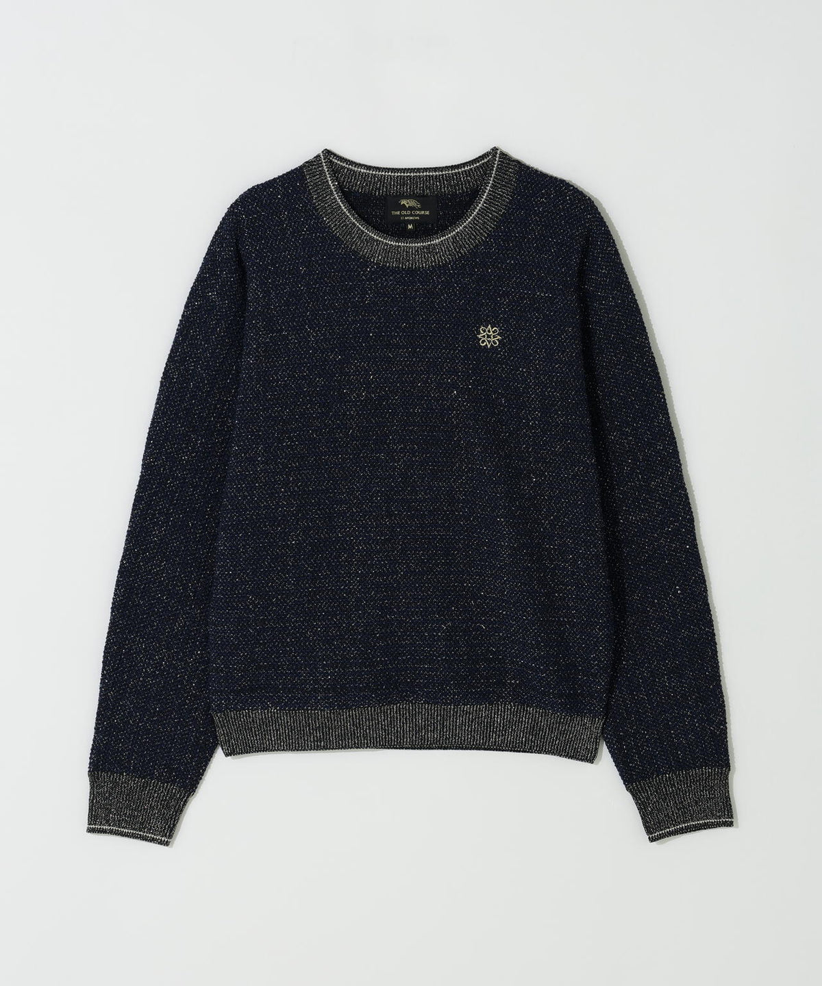 9Gテープヤーンツイードクルーネックニットプルオーバー (WOMENS)
