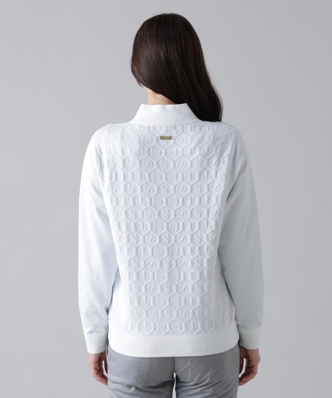 14GSTケーブルジャガードニットブルゾン (WOMENS) | ST ANDREWS
