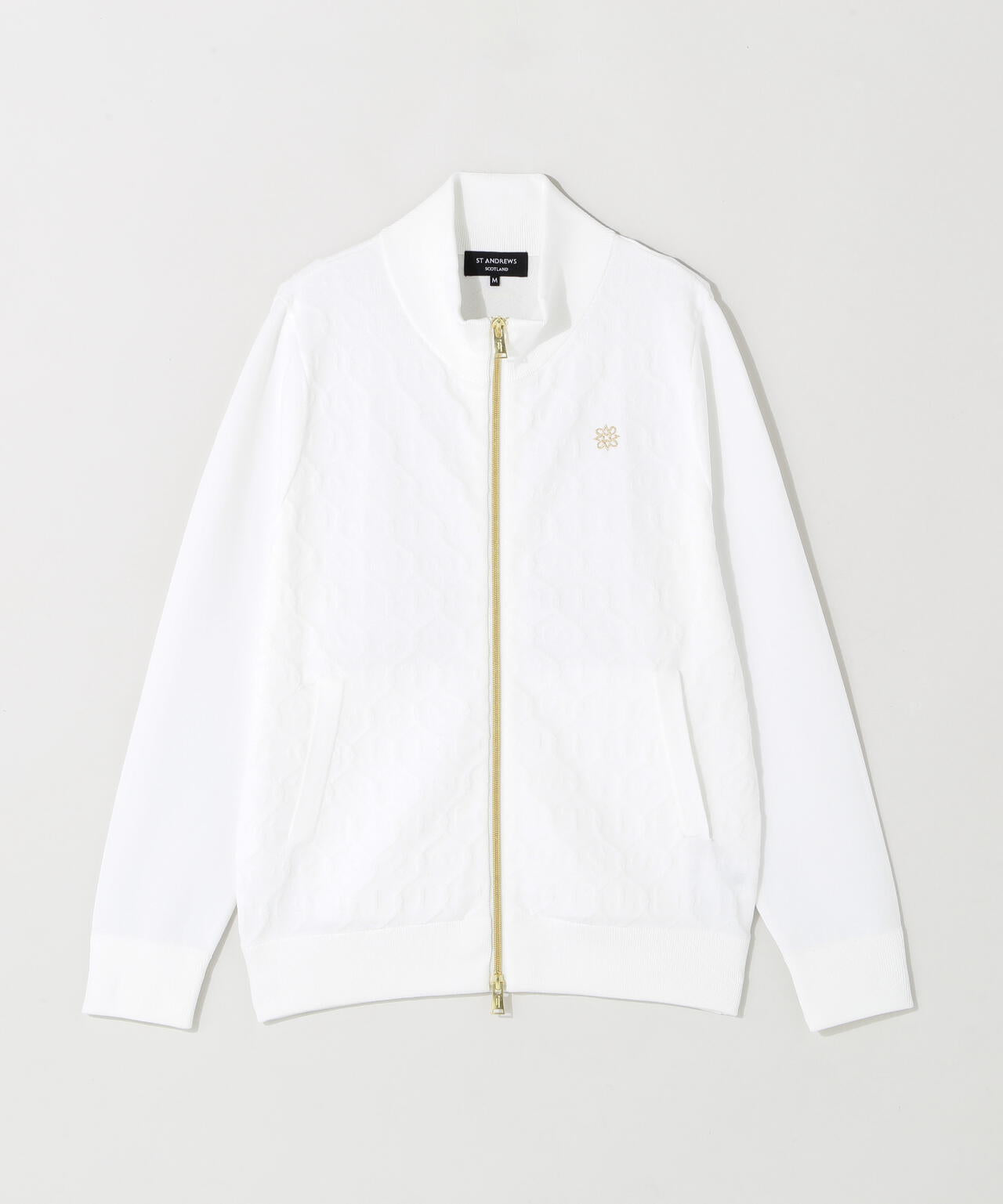 14GSTケーブルジャガードニットブルゾン (WOMENS) | St ANDREWS
