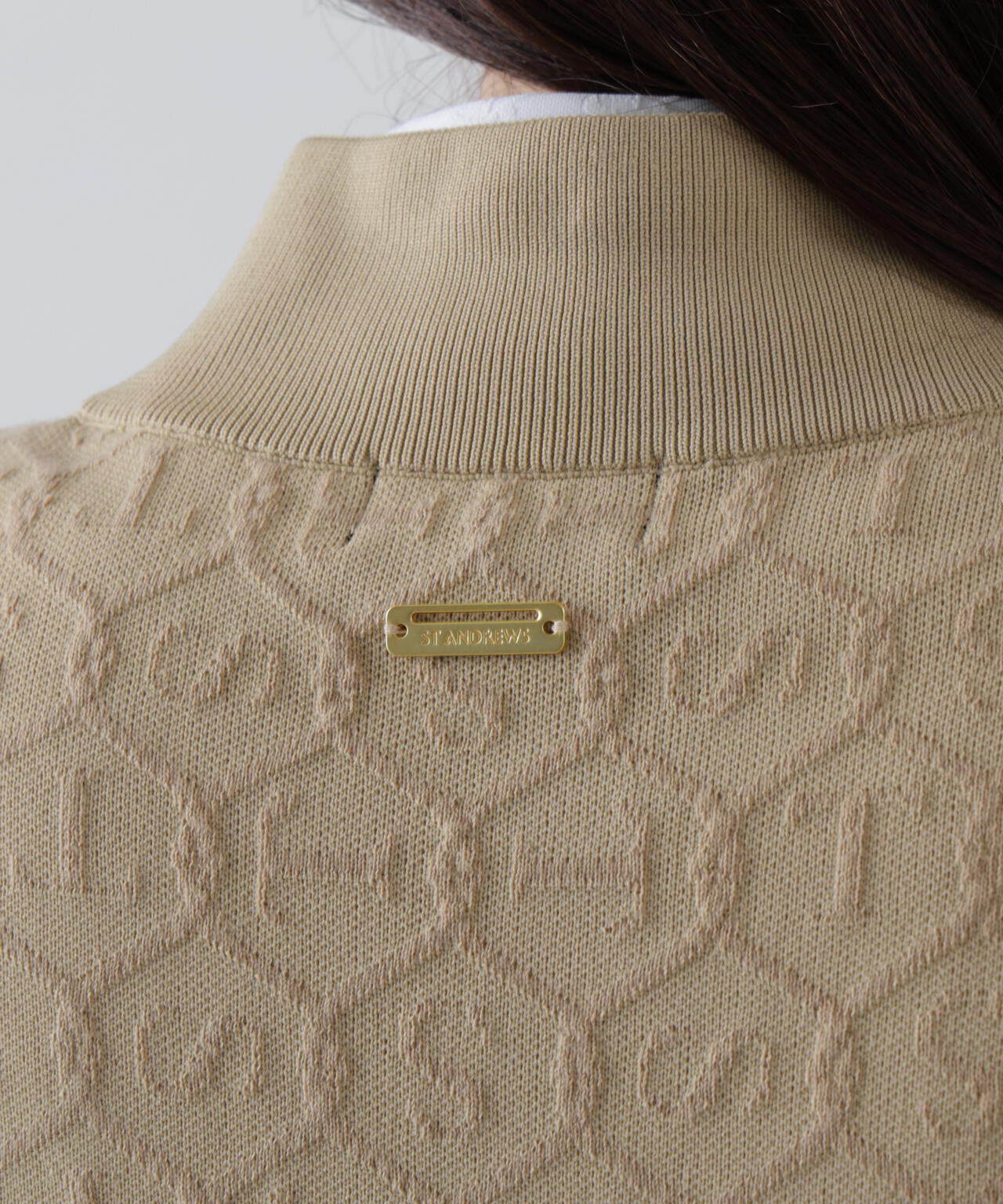 14GSTケーブルジャガードニットブルゾン (WOMENS) | ST ANDREWS