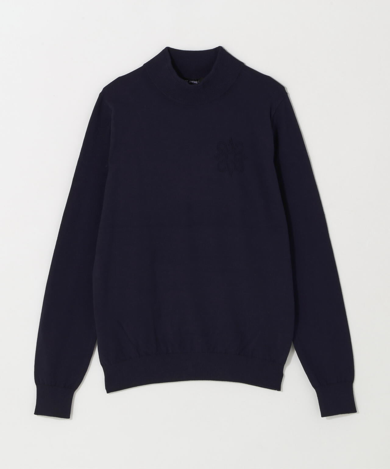 カシミヤタッチ天竺モックネックニットプルオーバー (WOMENS) | St