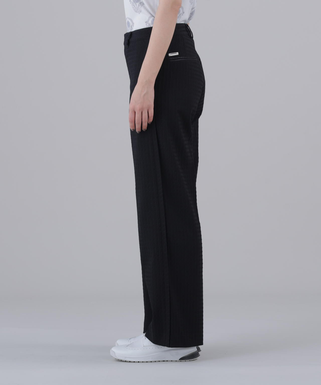 【ストレッチ】ふくれジャガードパンツ (WOMENS)