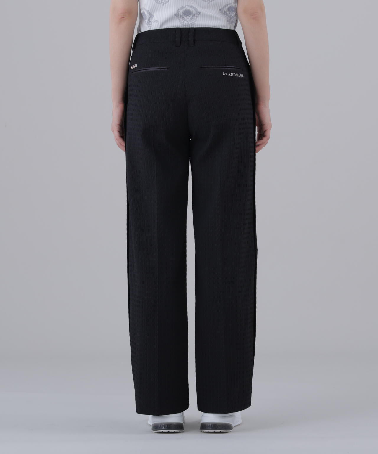 【ストレッチ】ふくれジャガードパンツ (WOMENS)