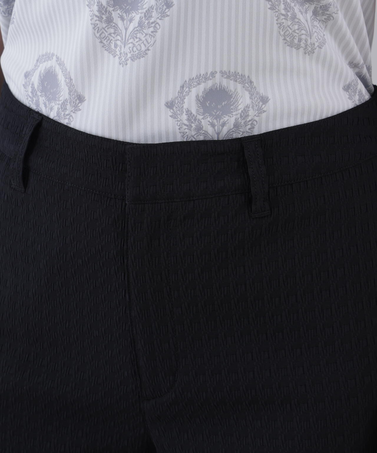 【ストレッチ】ふくれジャガードパンツ (WOMENS)