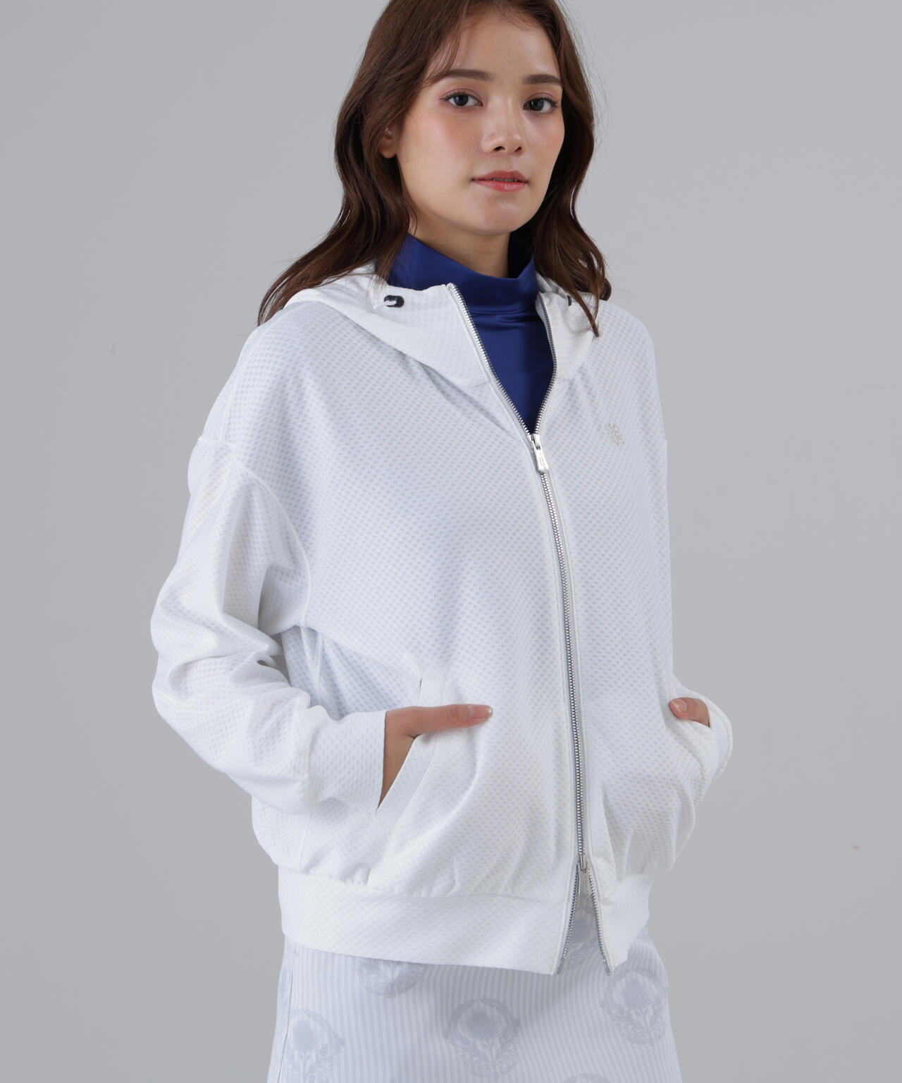 【吸水速乾】【UVカット】ドビーメッシュフーディー (WOMENS)