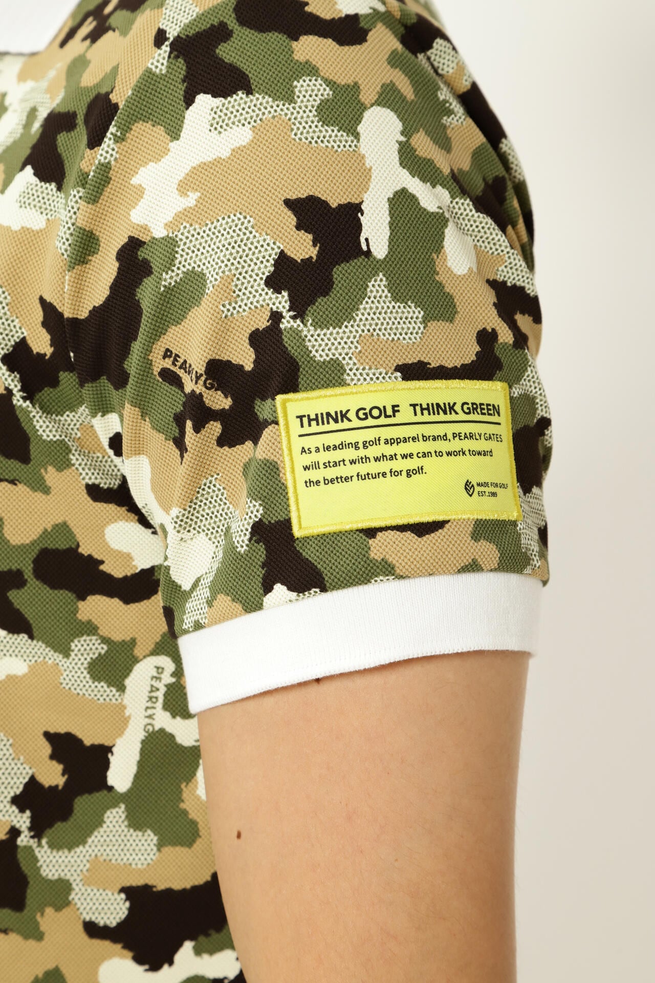 ディライト半袖ポロシャツ ＜Think Golf COLLECTION / カモ柄＞