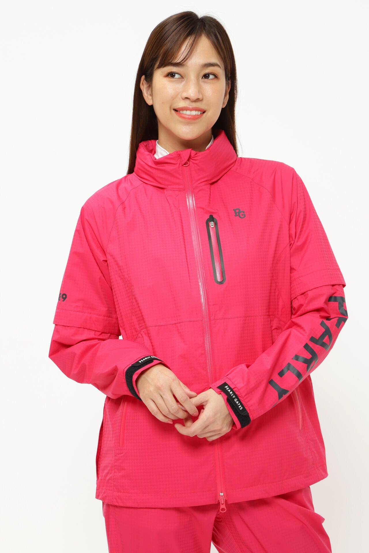 エコユース ナイロンストレッチ チドリドビー レインブルゾン (LADIES