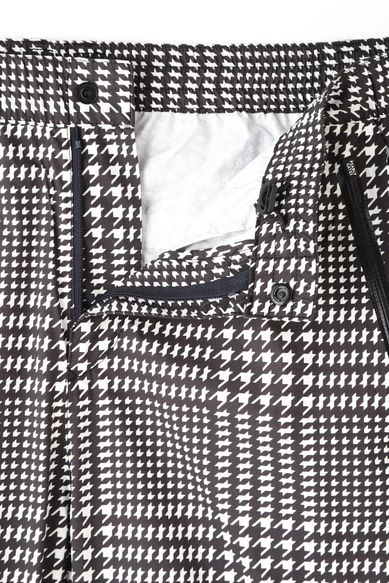 エコユース ナイロンストレッチ チドリドビー レインパンツ＜千鳥柄