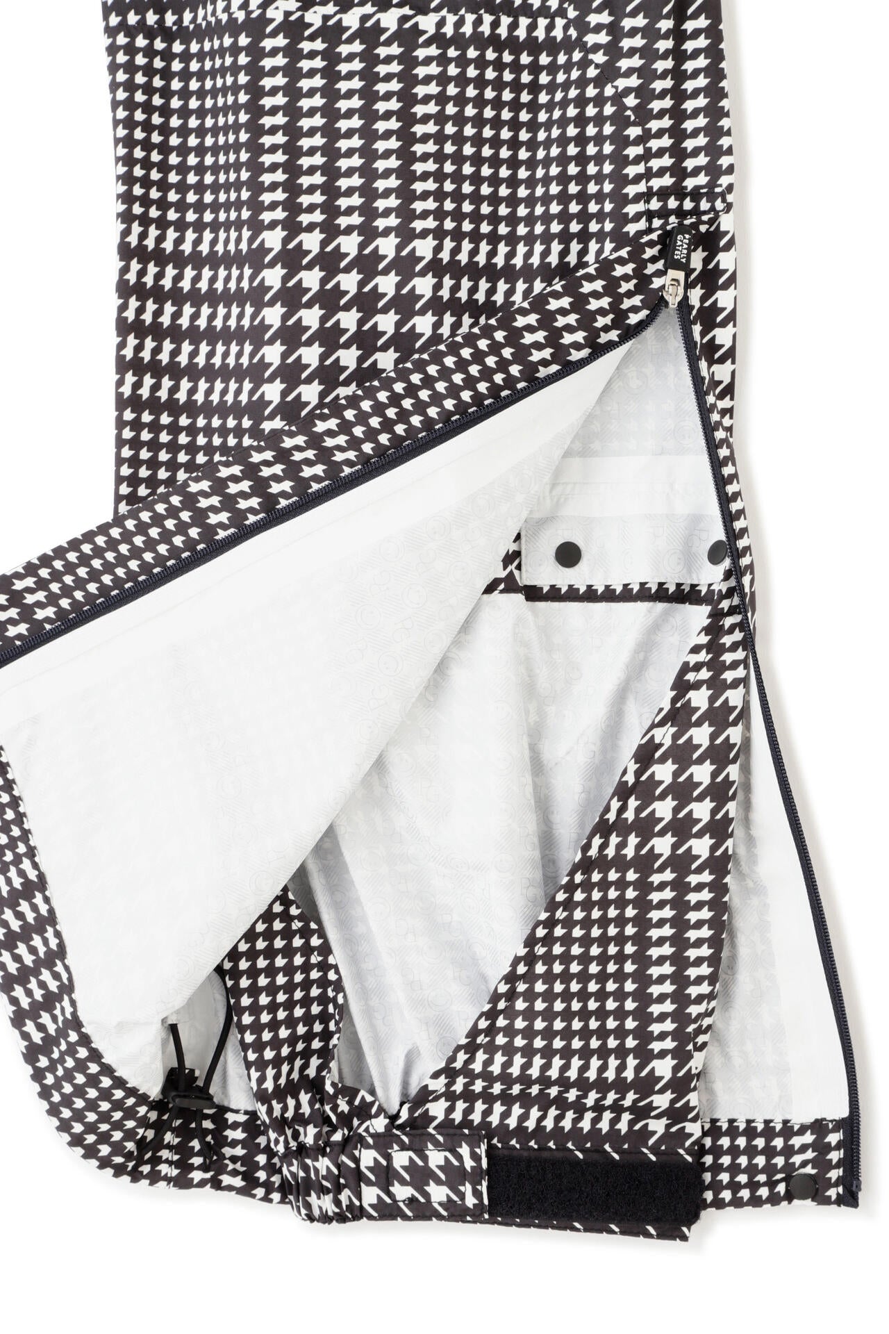 エコユース ナイロンストレッチ チドリドビー レインパンツ＜千鳥柄