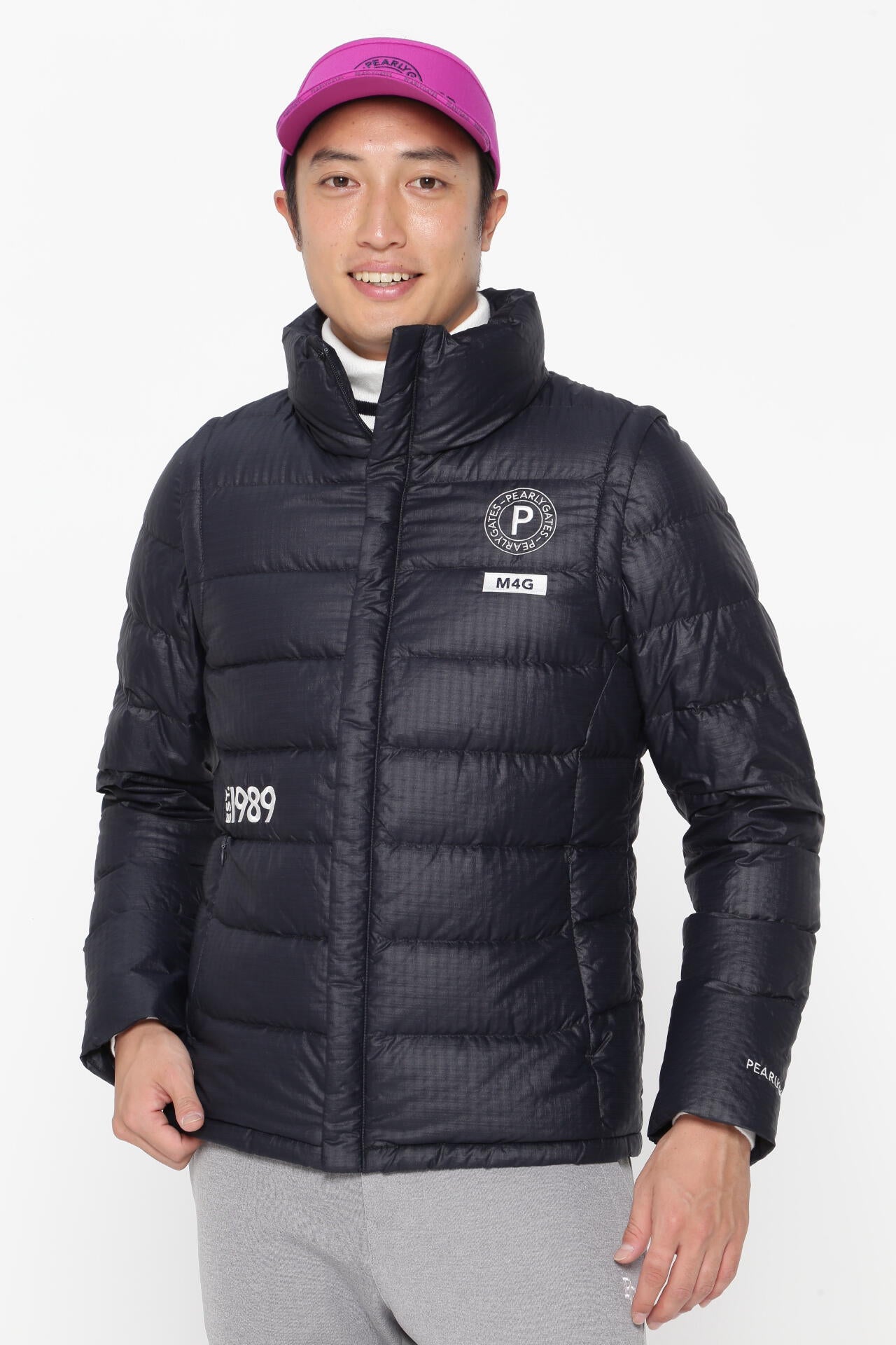 新品タグ付き　パーリーゲイツ　プレイダウン　サイズM ナイロンメカニカルストレッチドビー プレイダウン | PEARLY GATES