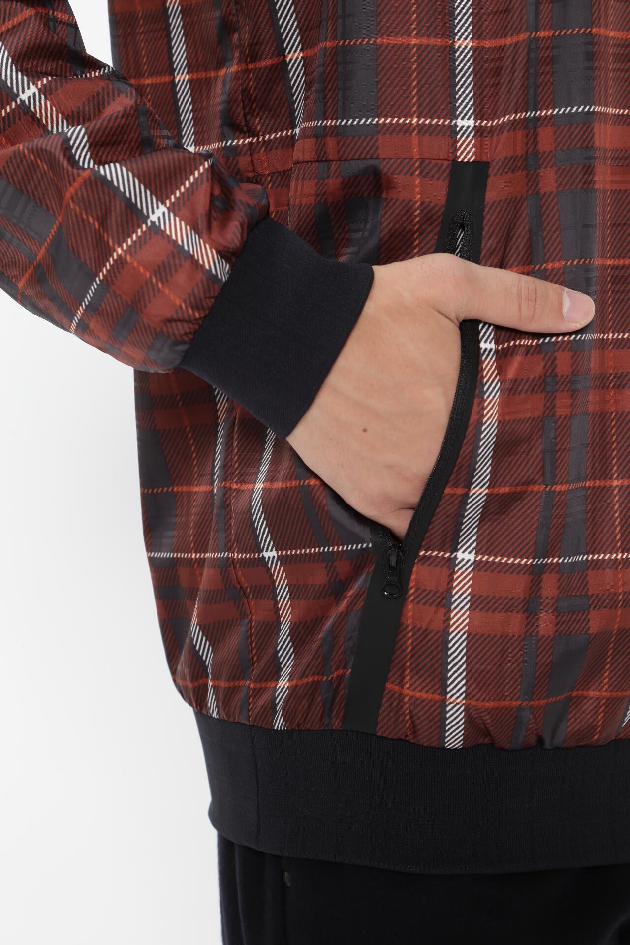 新品 パーリーゲイツ タフレックス ブルゾン(4)サイズM/茶 CHECK柄 タフレックス ブルゾン ＜CHECKシリーズ＞ | PEARLY GATES（パーリー