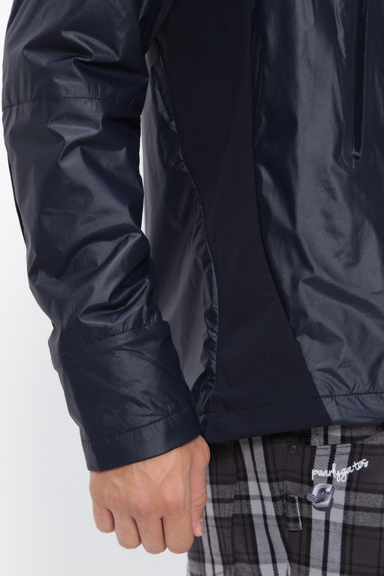 ナイロンストレッチタフタシレー×メリルハイテンションコンパクト裏起毛 ジャケット