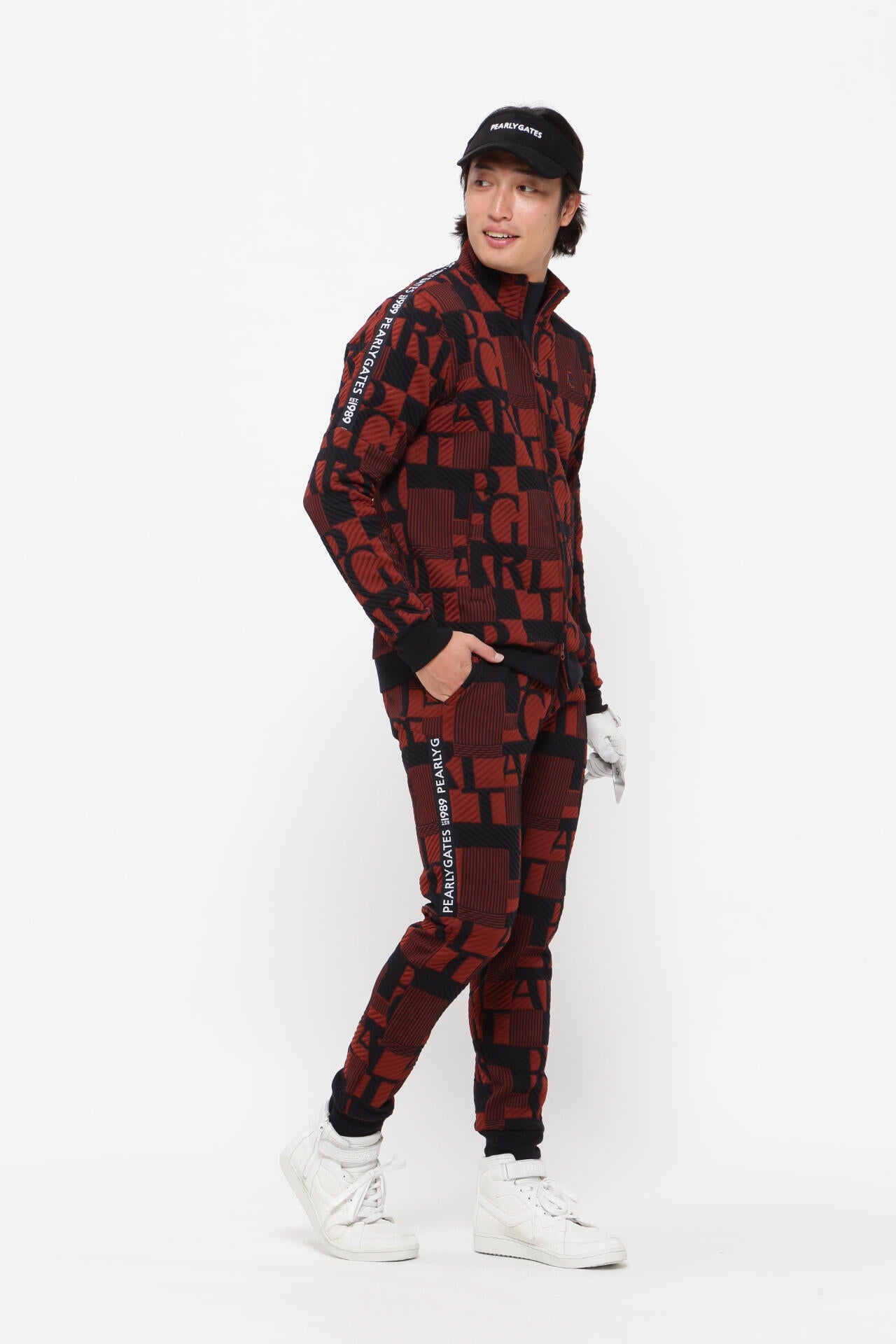 ロゴジャガードトラックパンツ ＜CHECKシリーズ＞ | PEARLY GATES