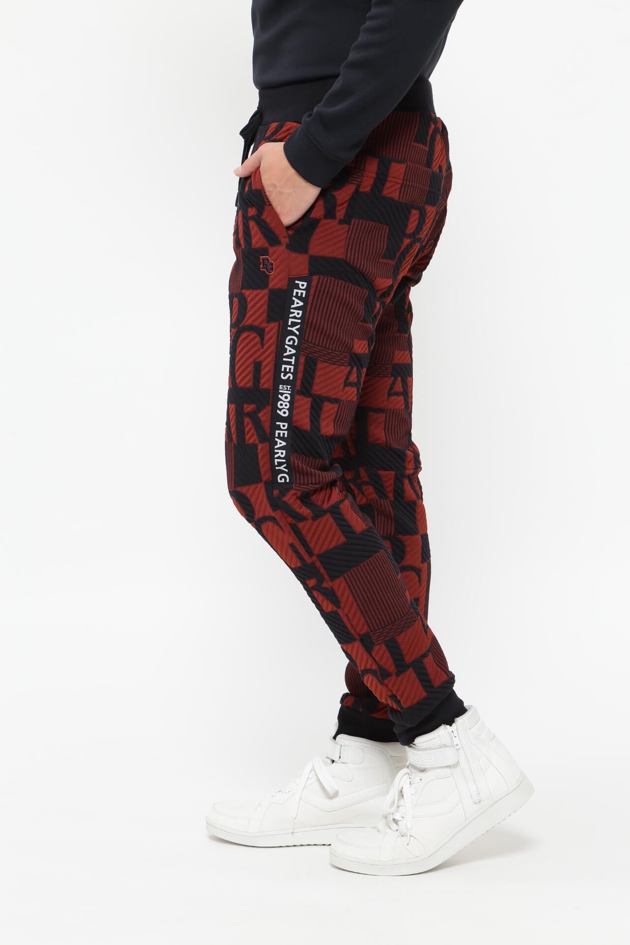 ロゴジャガードトラックパンツ ＜CHECKシリーズ＞ | PEARLY GATES