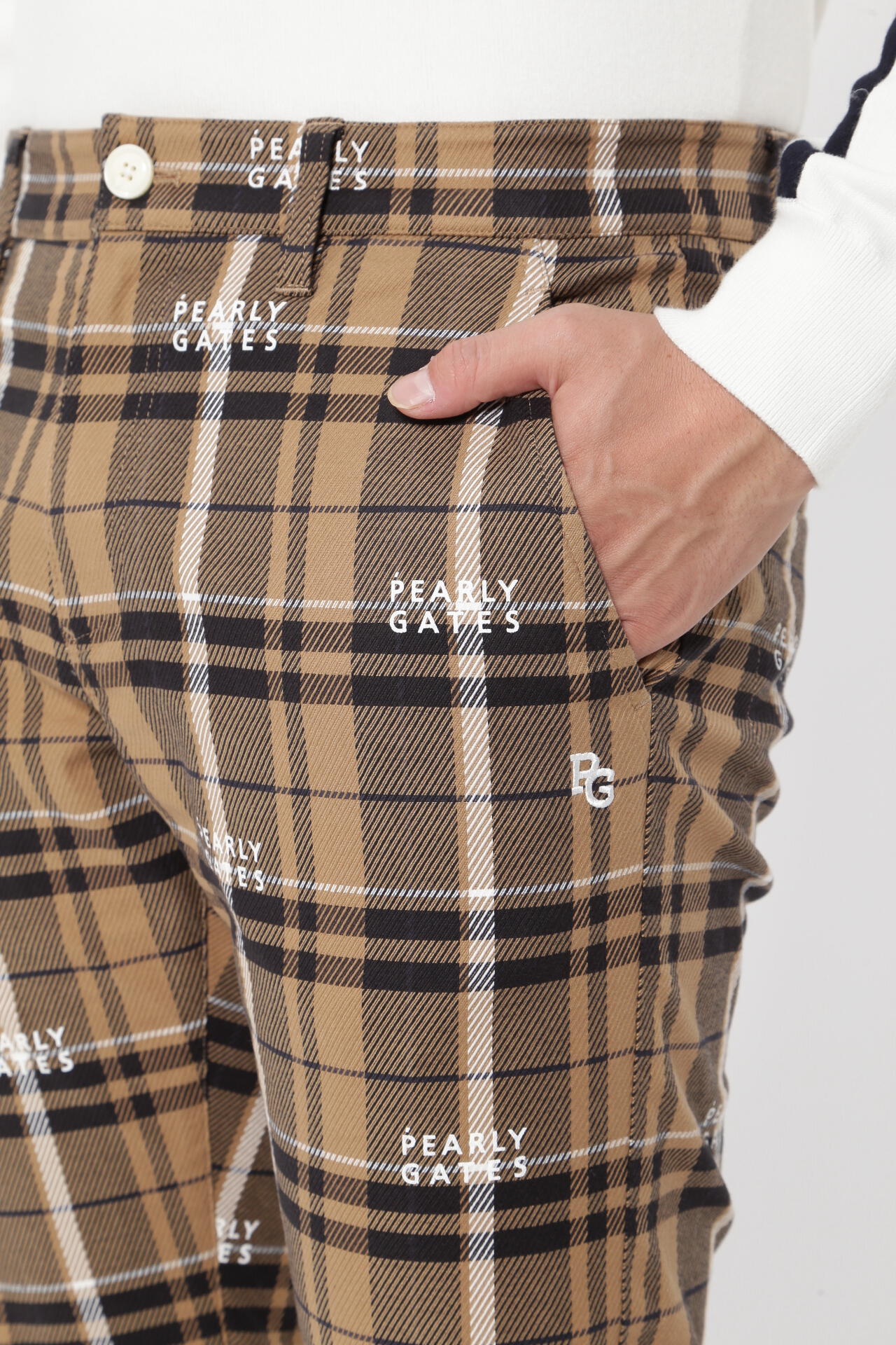 コットンストレッチカルゼチェックパンツ ＜CHECKシリーズ＞ | PEARLY
