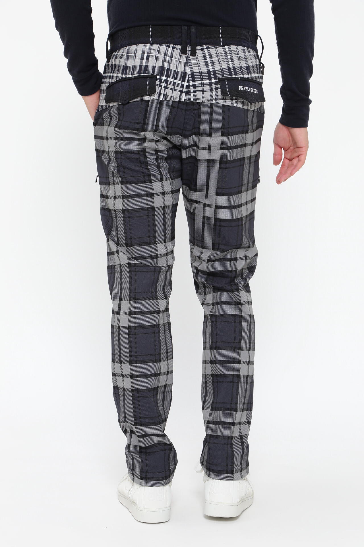 マルチチェック柄 ポリエステルストレッチチェック 5ポケットパンツ ＜マルチチェック＞