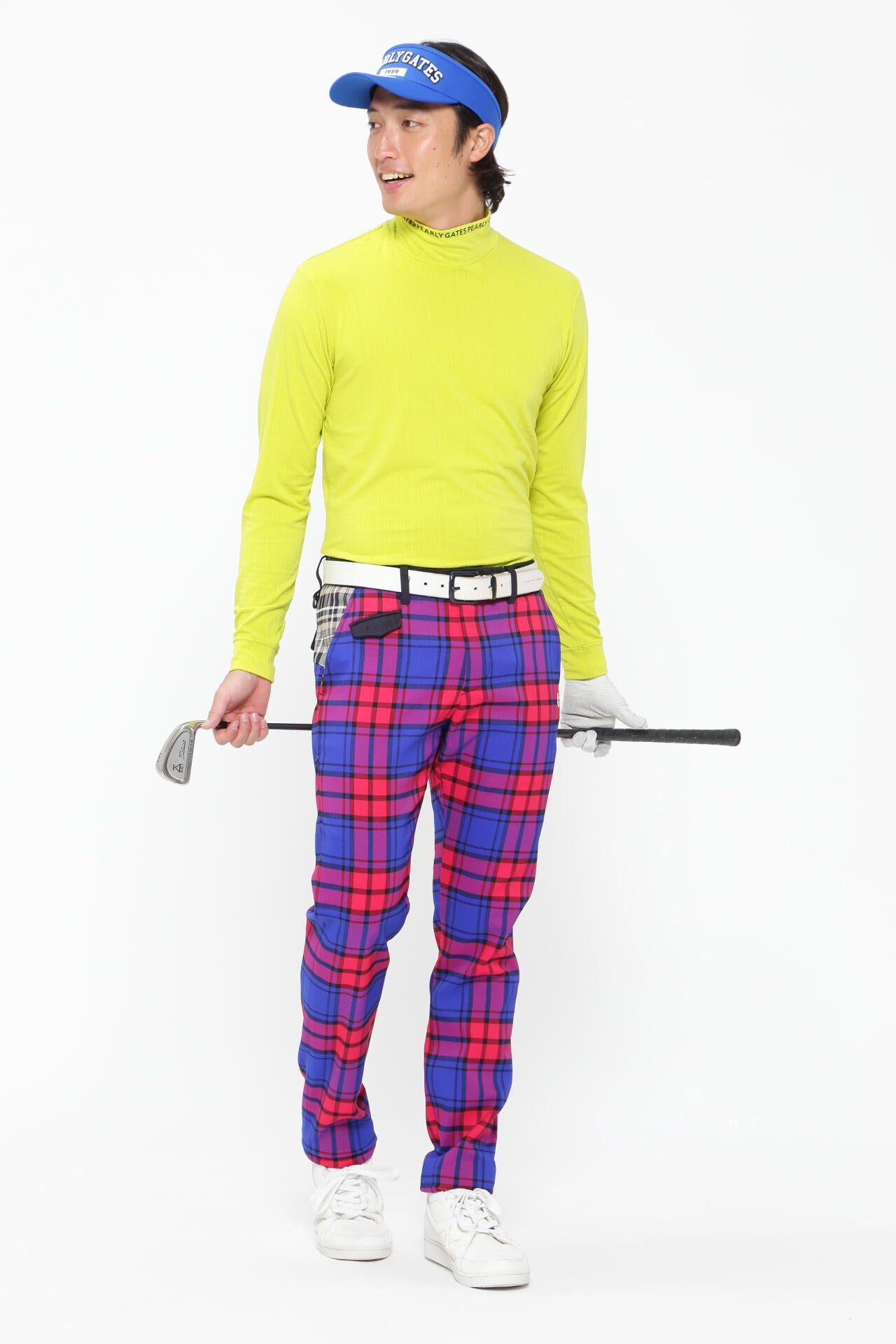 マルチチェック柄 ポリエステルストレッチチェック 5ポケットパンツ ＜マルチチェック＞