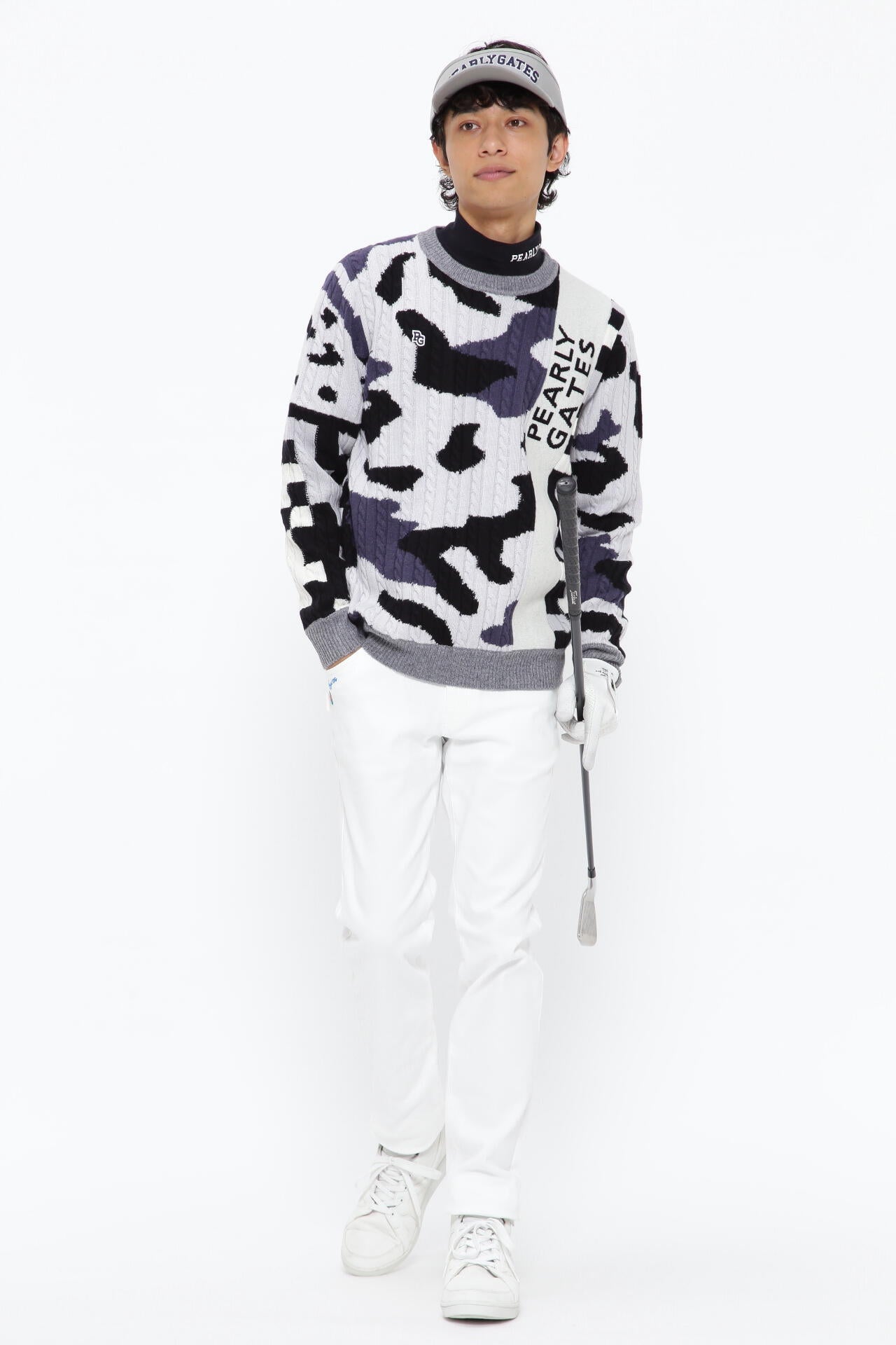 コットンストレッチツイル 表ピーチ 5ポケットパンツ | PEARLY GATES