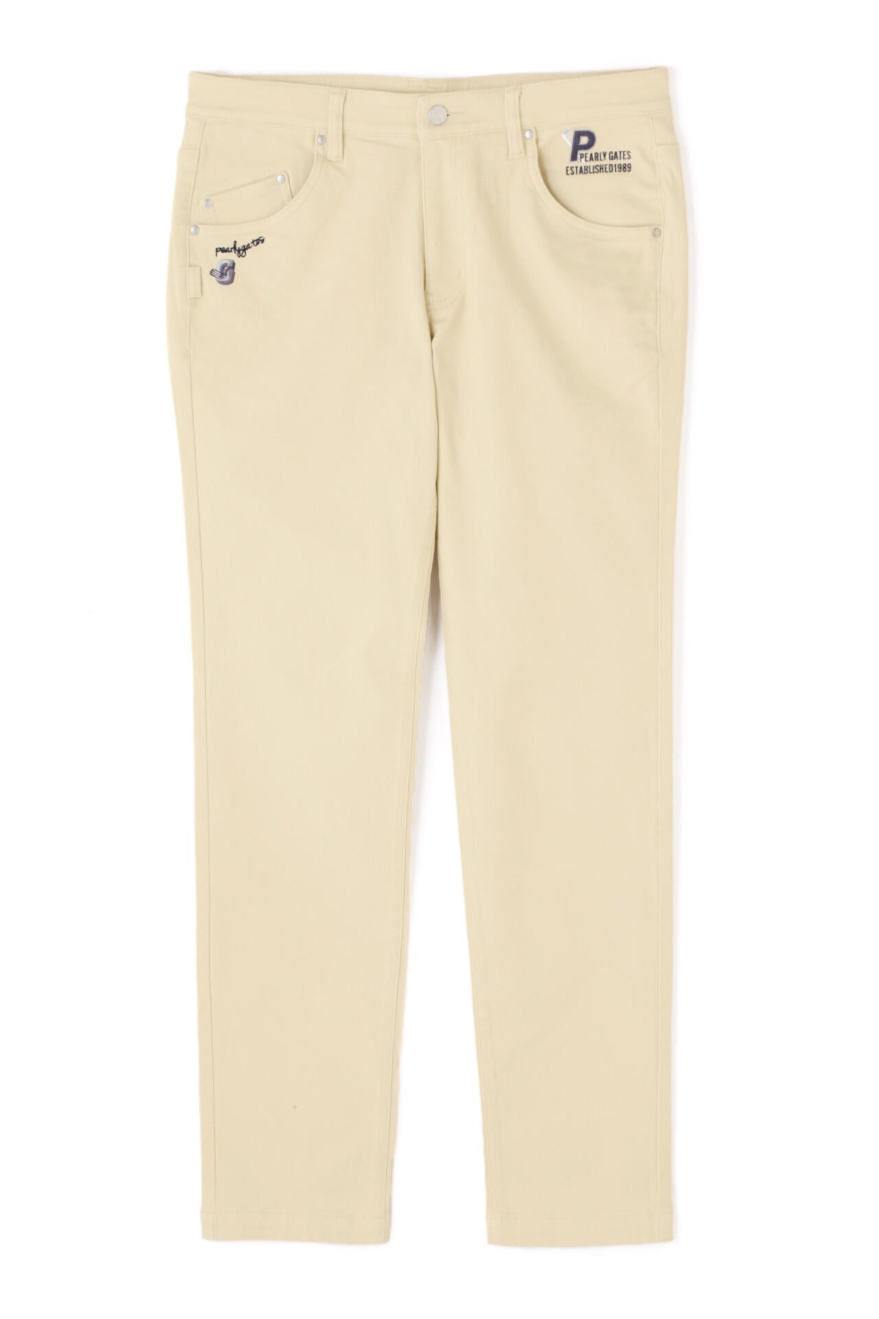コットンストレッチツイル 表ピーチ裏起毛 5ポケットパンツ | PEARLY