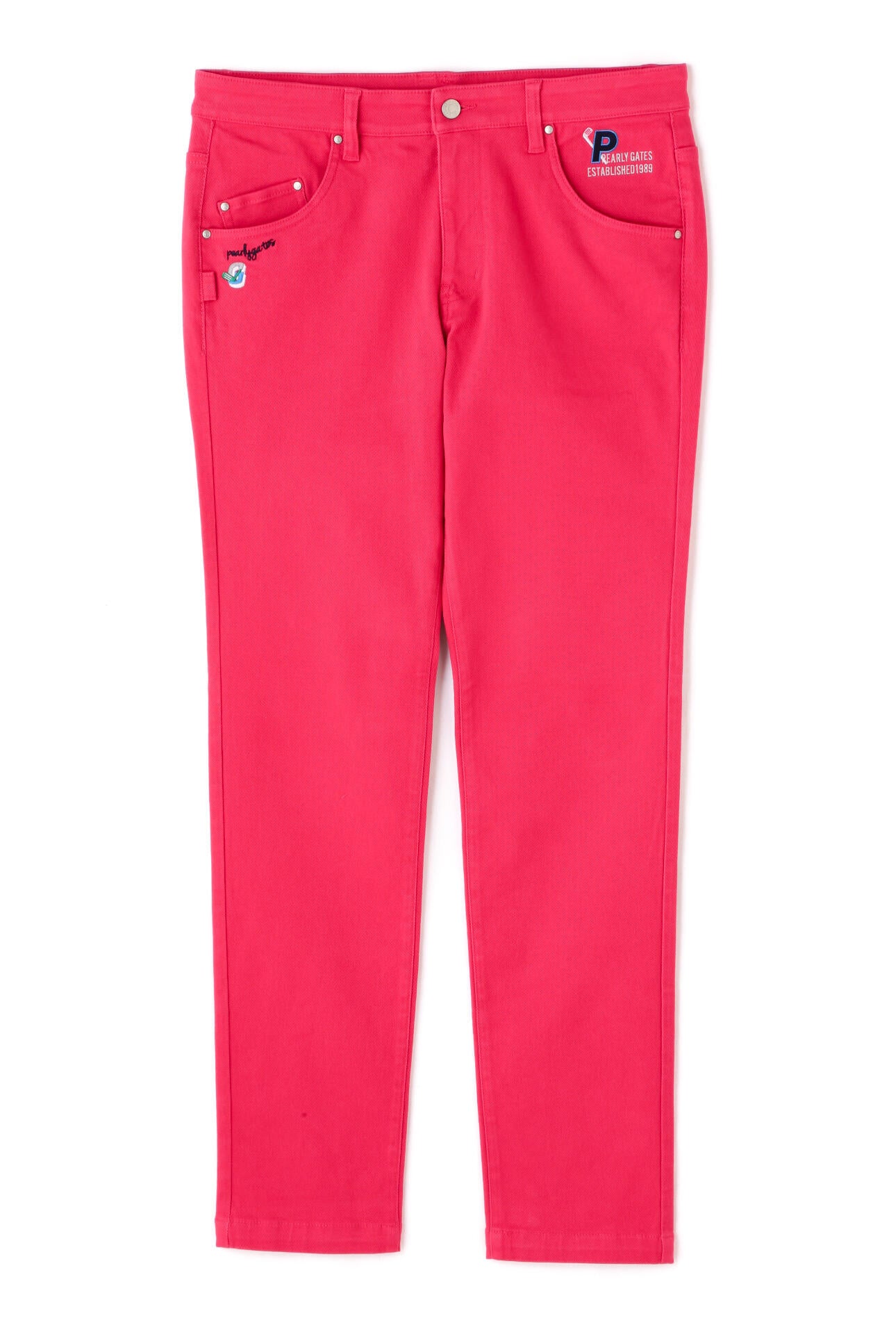 新品 パーリーゲイツ コットンストレッチツイル 表ピーチ裏起毛 パンツ(5)L コットンストレッチツイル 表ピーチ裏起毛 5ポケットパンツ | PEARLY