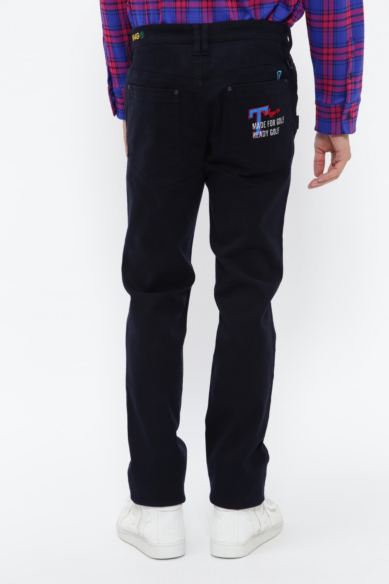 新品 パーリーゲイツ コットンストレッチツイル 表ピーチ裏起毛 パンツ(5)L コットンストレッチツイル 表ピーチ裏起毛 5ポケットパンツ | PEARLY