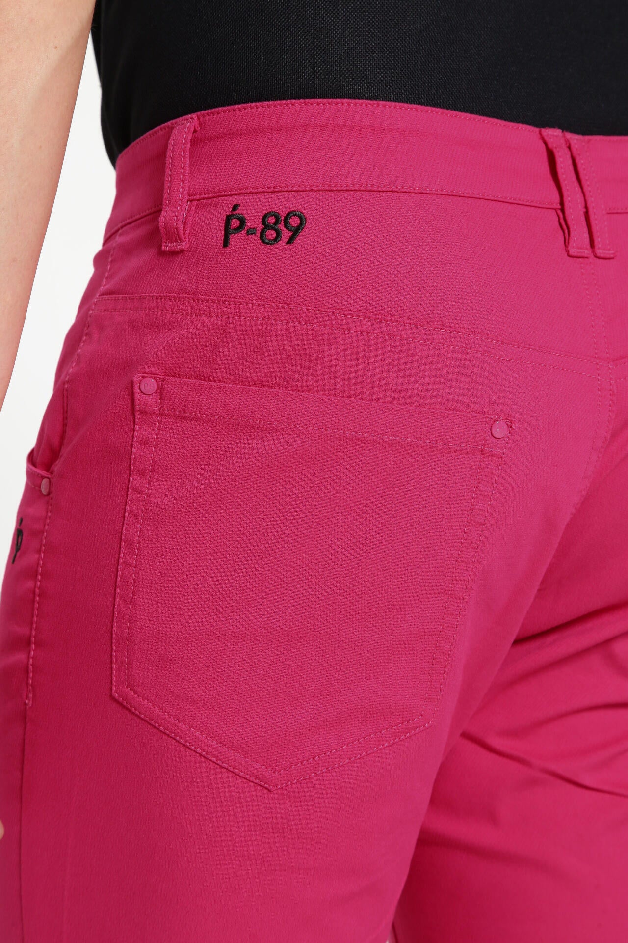 C/Pe ドライストレッチドビーカルゼ 5ポケットパンツ ＜Pink with BLACK＞