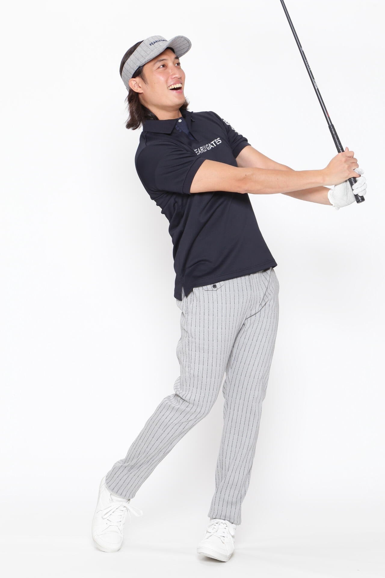 強ストレッチ パンツ ＜PGロゴストライプ＞ | PEARLY GATES（パーリー