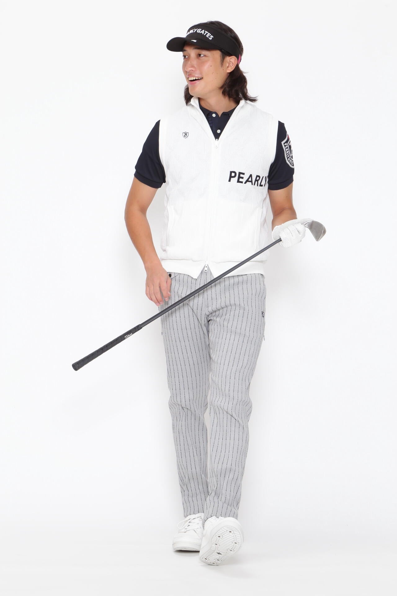 強ストレッチ パンツ ＜PGロゴストライプ＞ | PEARLY GATES（パーリー