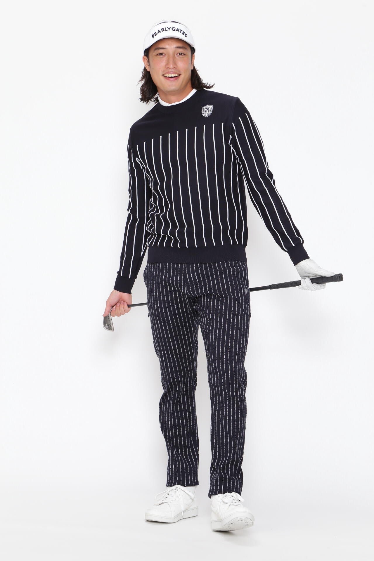 強ストレッチ パンツ ＜PGロゴストライプ＞ | PEARLY GATES（パーリー