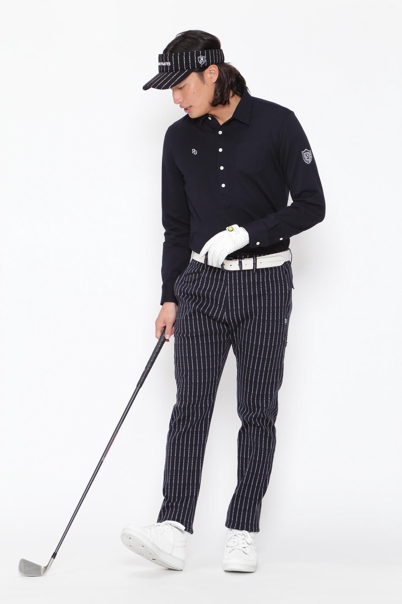 強ストレッチ パンツ ＜PGロゴストライプ＞ | PEARLY GATES（パーリー