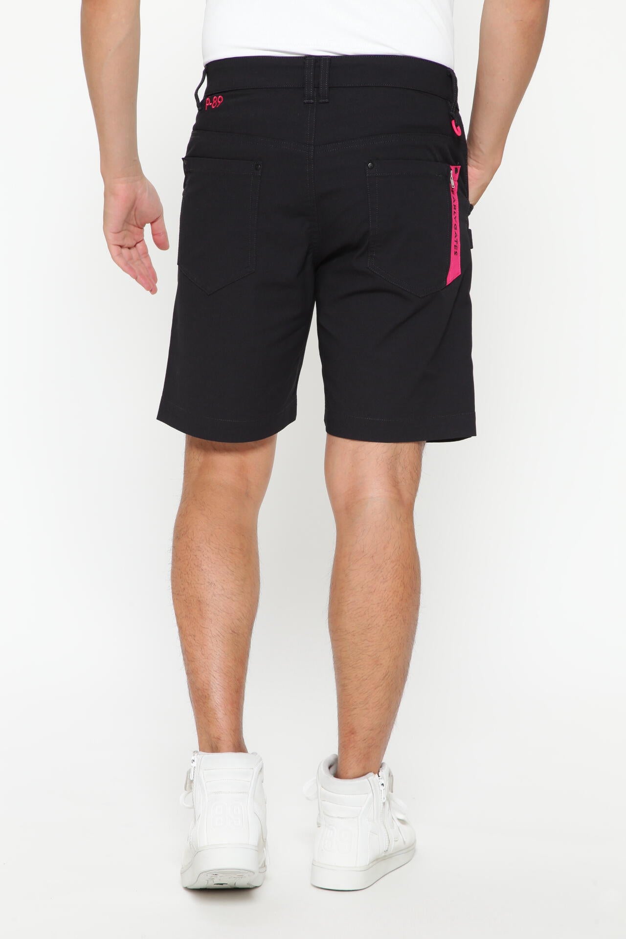 C/Peドライストレッチドビーカルゼ 5ポケットショートパンツ ＜Pink with BLACK＞