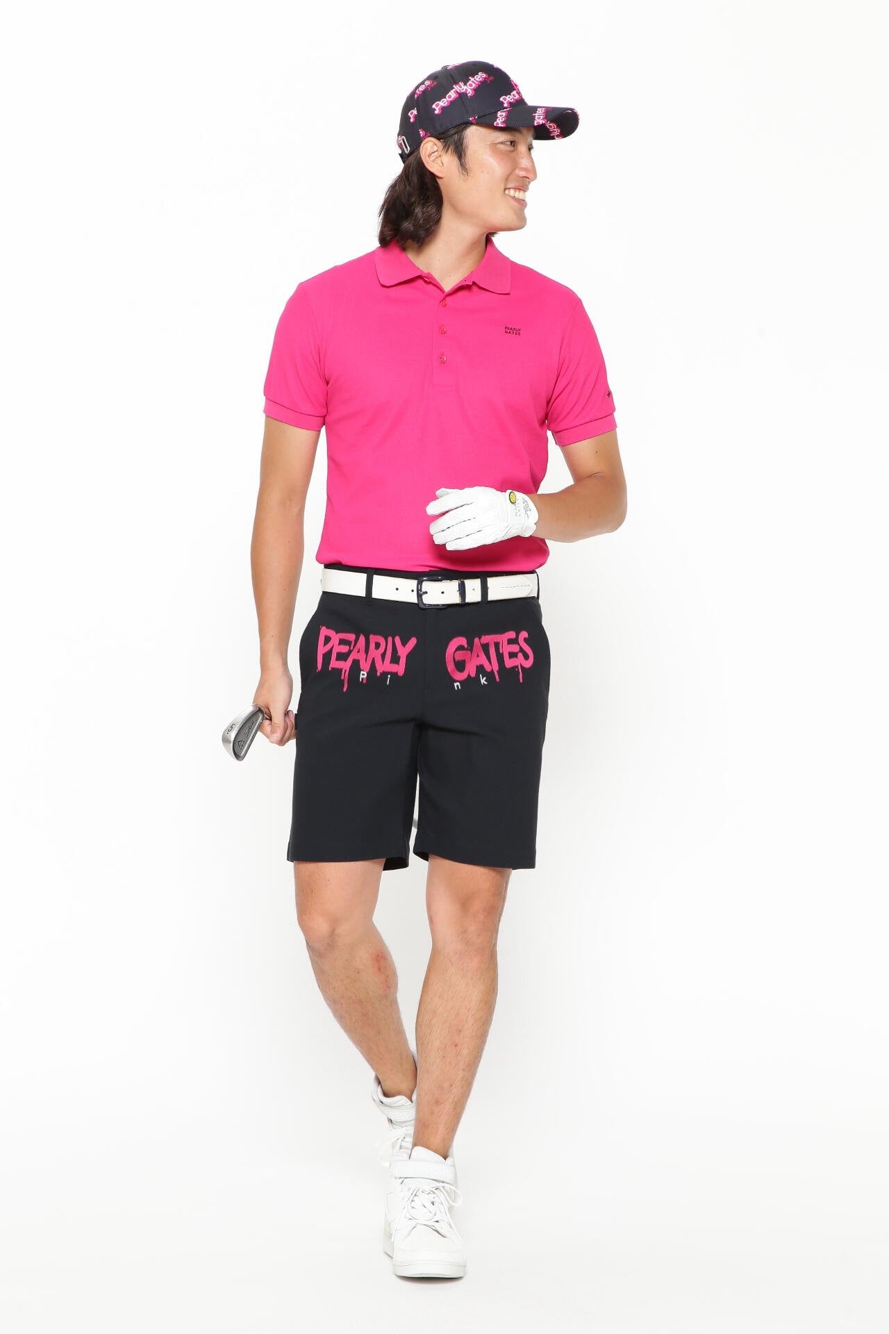ロゴカットジャガード ショートパンツ ＜Pink with BLACK＞