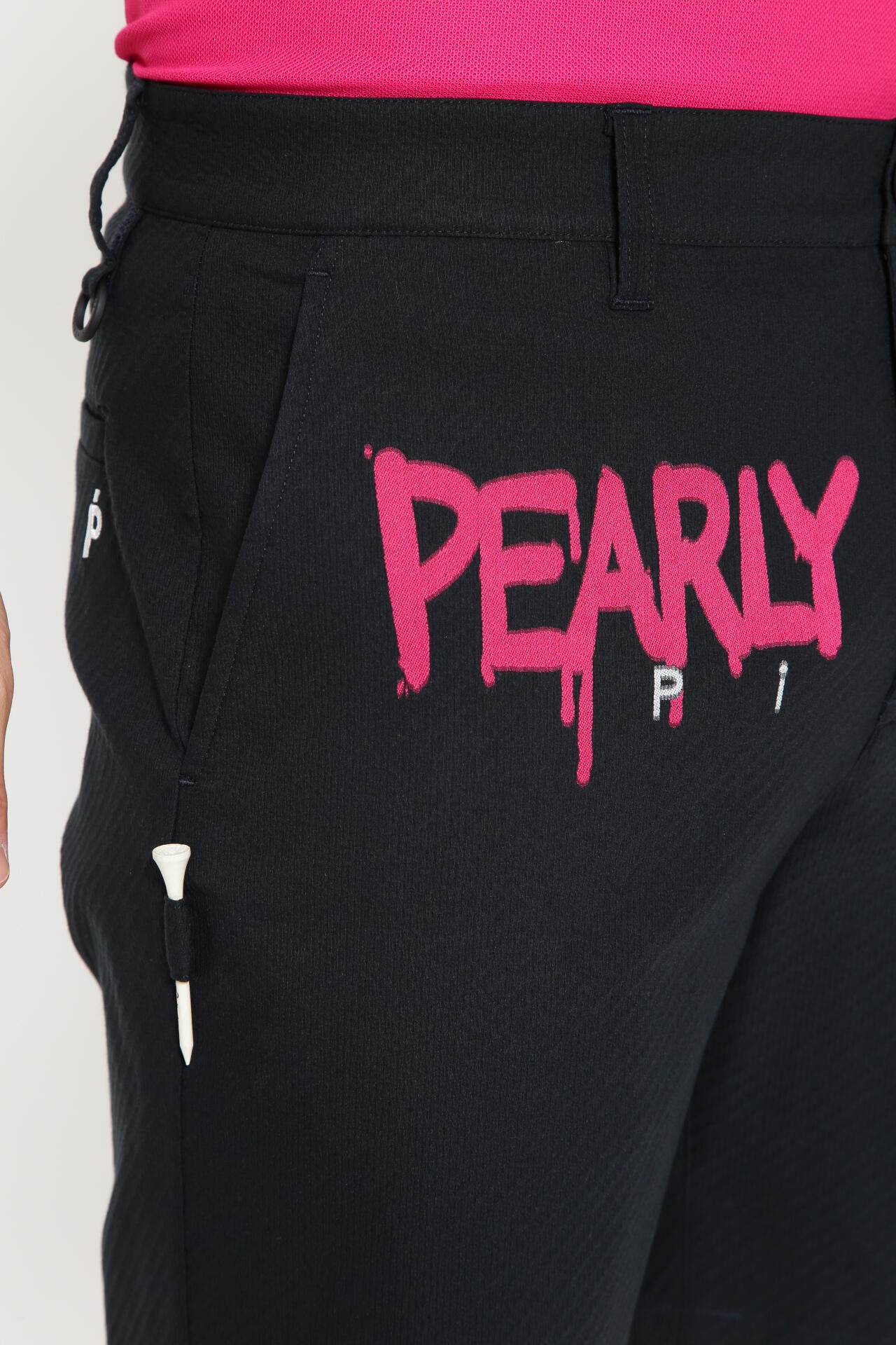 ロゴカットジャガード ショートパンツ ＜Pink with BLACK＞