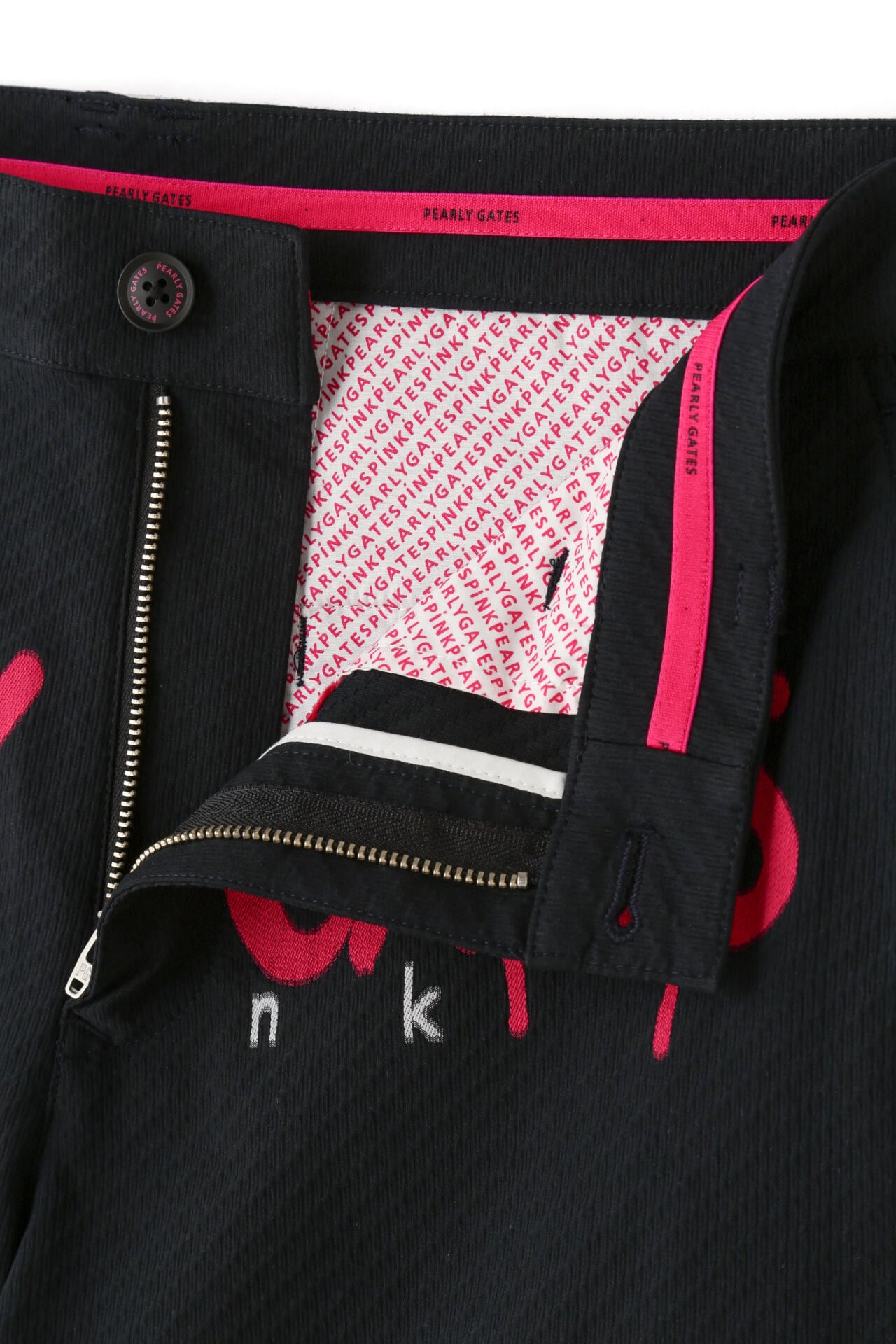 ロゴカットジャガード ショートパンツ ＜Pink with BLACK＞