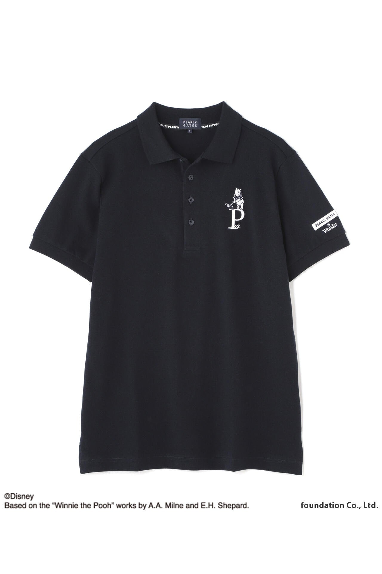 【新品タグ付】パーリーゲイツ ディズニー100周年 プーさん ポロシャツ 5 プーさん カノコ半袖ポロシャツ ＜Winnie the Pooh＞ | PEARLY GATES