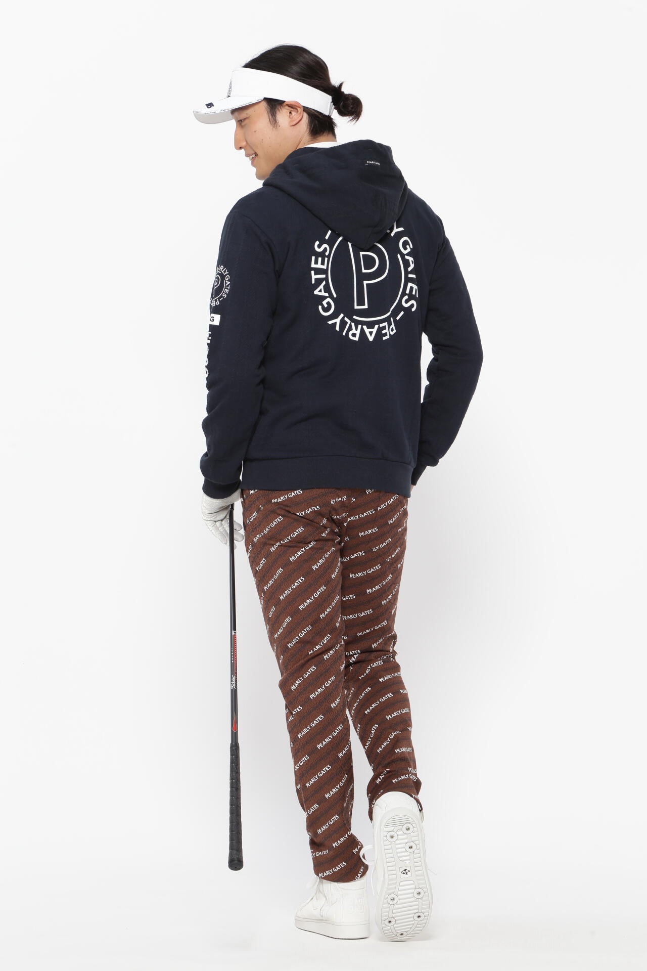 コットン裏毛ジャガード フルジップフーディジャケット ＜CHECK