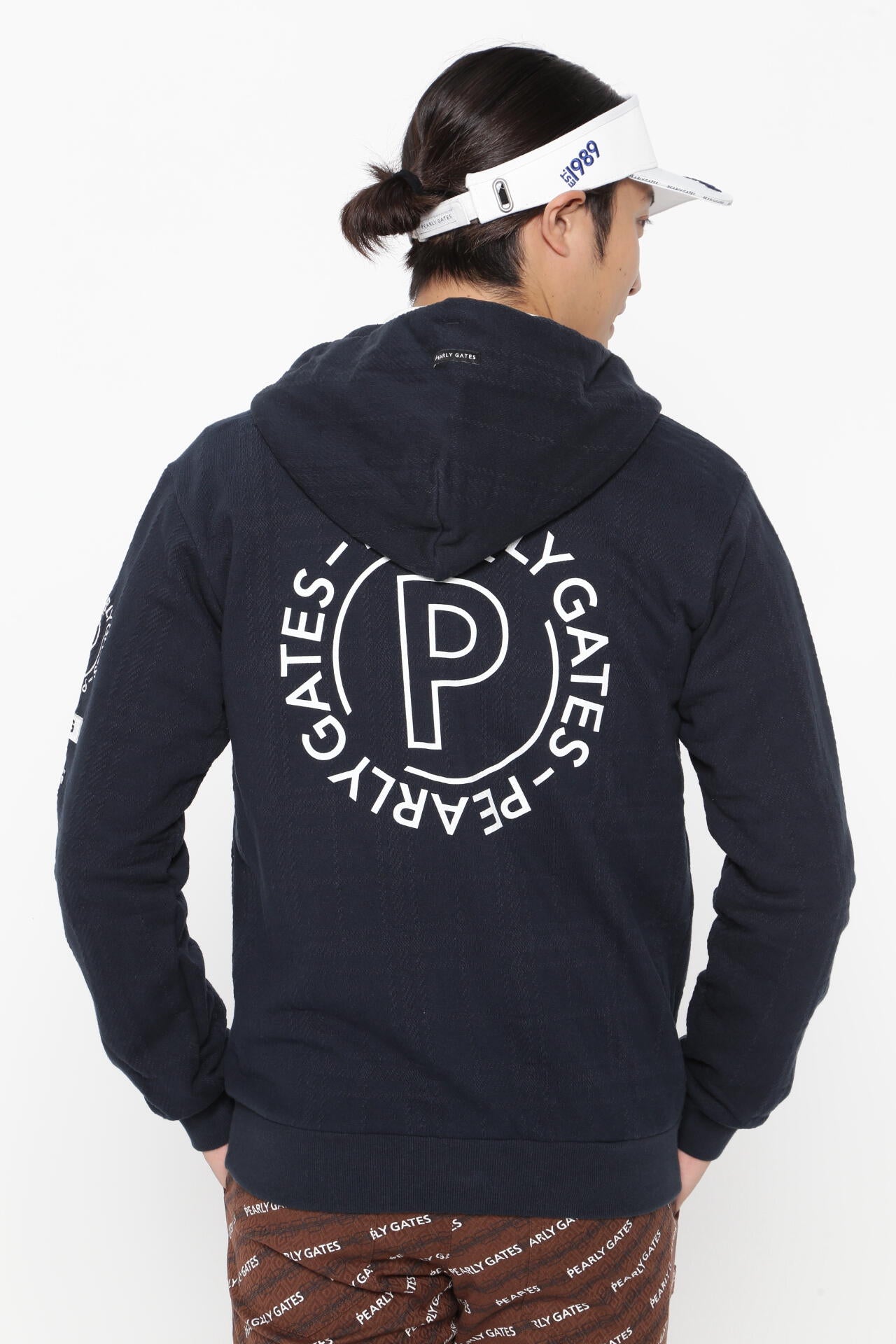 ○★新品未使用　PEARLY GATES　裏毛フルジップパーカー　5　ネイビー PEARLY GATES パーリーゲイツ 2023年 ジップパーカー ネイビー系 0
