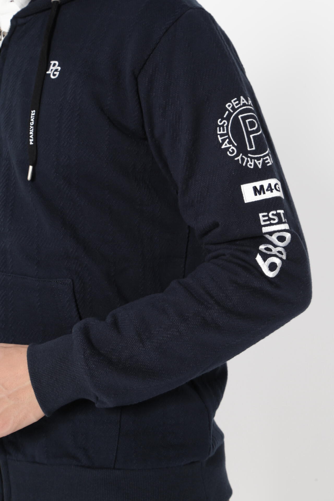 PEARLY GATES パーリーゲイツフルジップフードジャケット 極美品 PEARLY GATES】極美品 パーリーゲイツ ジップブルゾン サイズ4 - メルカリ